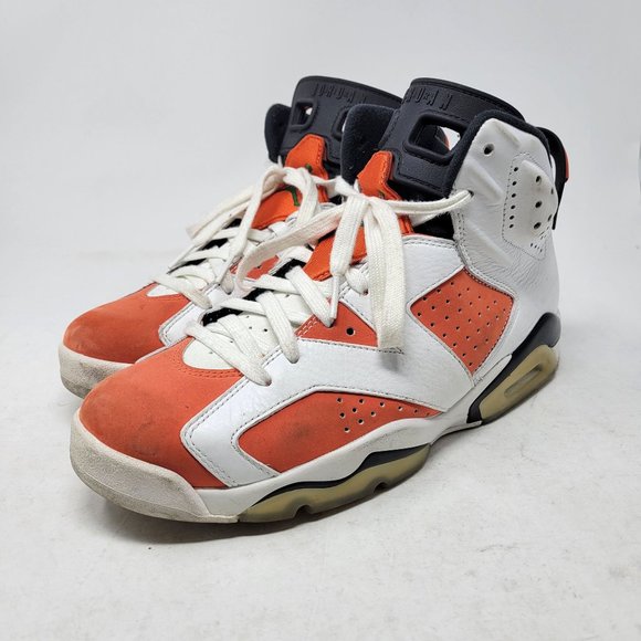 Jordan 6 Retro Gatorade Like Mike US 8 384664-145 2017 White Orange carm… - Picture 3 of 11